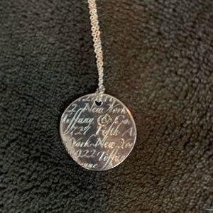 Authentic Tiffany&Co Notes “Fifth Avenue”Necklace